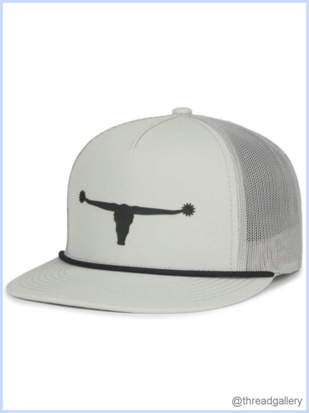 Western Trucker Snapback Hat Mesh Back Adjustable Flat Visor